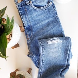 Zara Washed Denim Jeans